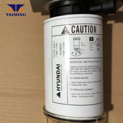 11QA-71000 11NA-71041 11LB-20310 Fuel Water Separator for Hyundai R210LC-9 HL730-9 Excavator Parts